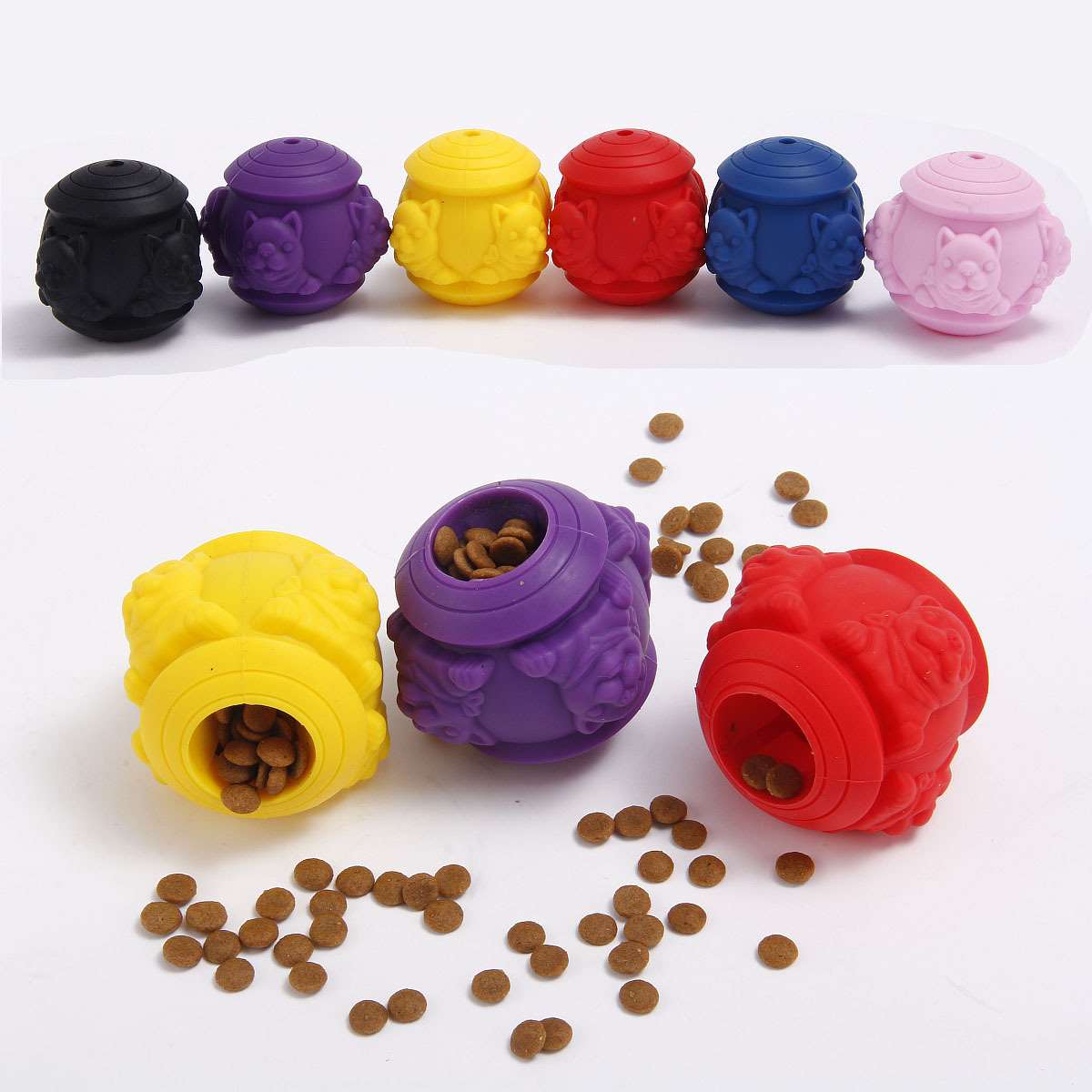 Pet puzzle bite-resistant dog bite leakage ball molar teeth