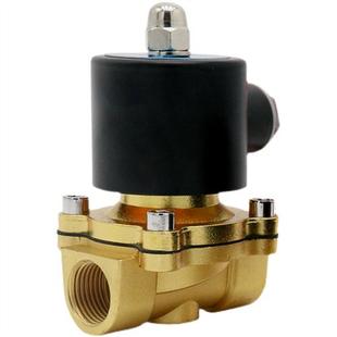 2W025 2W160 星辰常闭电磁阀水阀220V气阀24V 2W250 12V