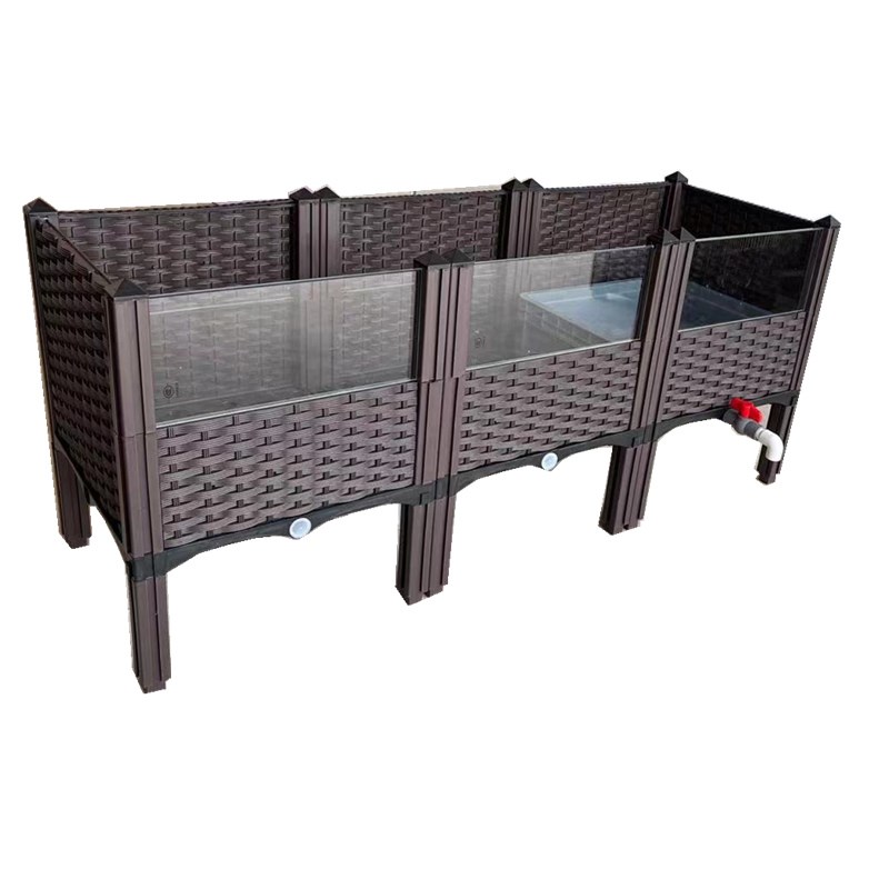 黄缘闭壳龟饲养箱 黄缘生态养殖箱 半水龟三趾龟草龟生态大环境