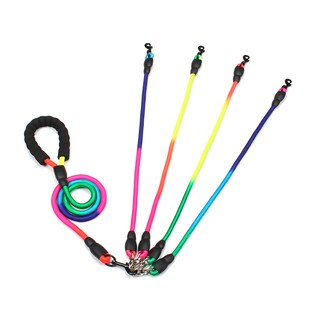 Leash New Multi Lead Detachable 新品 Nylon Dogs Rainbow Pet