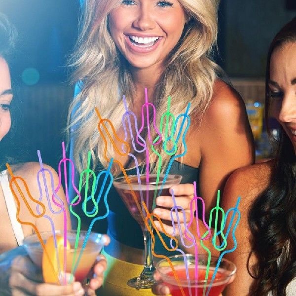 新品Bachelorette Straws 5Pcs Reusable Bride Straws Gourd Sha
