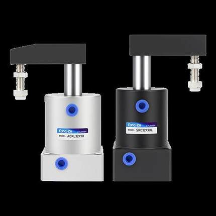 小型气动旋转气缸90度摆动SRC转角ACKL下压ACKR25-32-40-50-63*90