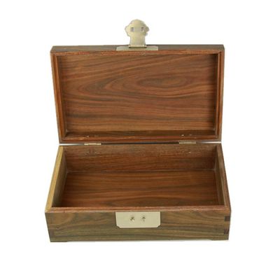 绿檀木首饰盒木料木盒子长方形仿古木质定制包装盒礼品盒铜配件