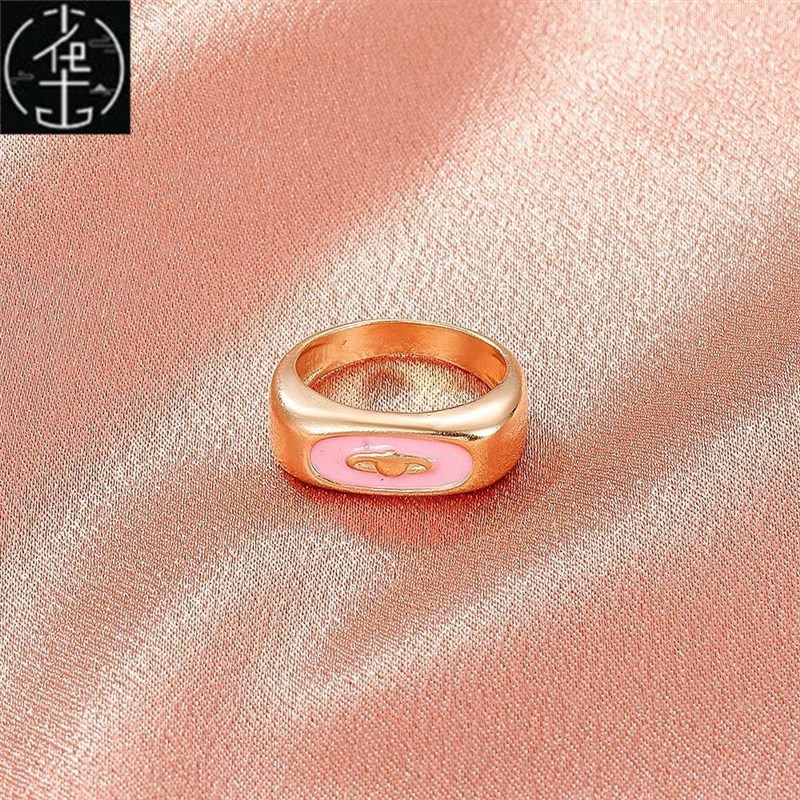 新品European American joint rings girl cute metal knuckle ri