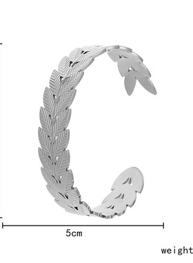 tend personality retro tend stainless steel wheat ear open b