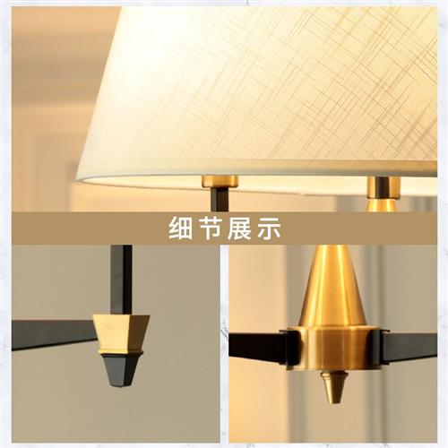 新品 美式吊灯客厅灯餐厅灯欧式简约吊灯书房饭厅卧室灯具灯饰 3