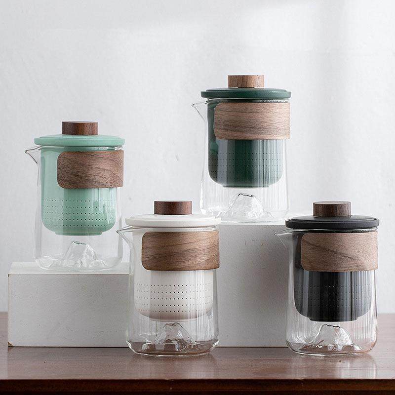 便携式远山旅行茶杯茶具小套装玻璃户外一壶三杯陶瓷快客杯泡茶壶,餐饮具,旅行茶具,淘宝优惠券,粉丝福利购,淘宝优惠卷