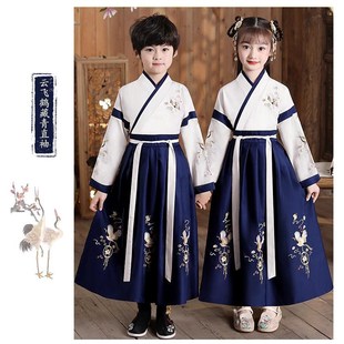 宋朝服装a儿童宋服男款公子平民古风走秀男童汉服帅气男装夏季仙