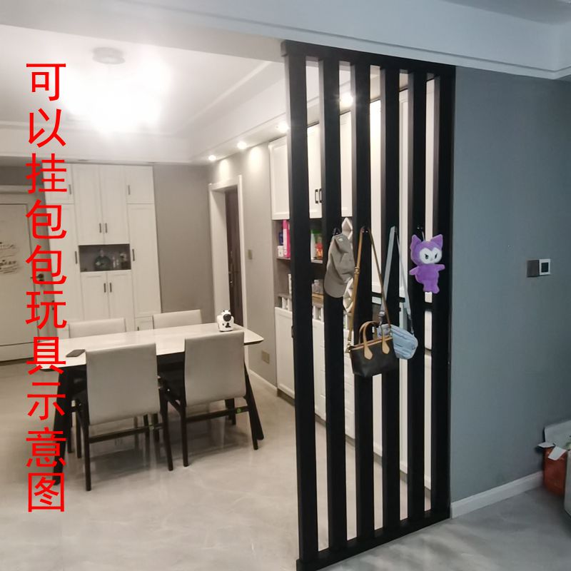 入户铝合金格栅屏风隔断玄关客厅B餐厅镂空装饰墙房间X分隔现代简图片