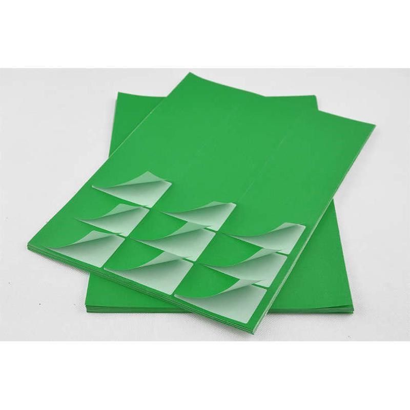 64不干胶5m39打印纸格.激光21C绿色办公标签面喷墨哑贴纸*a4彩色