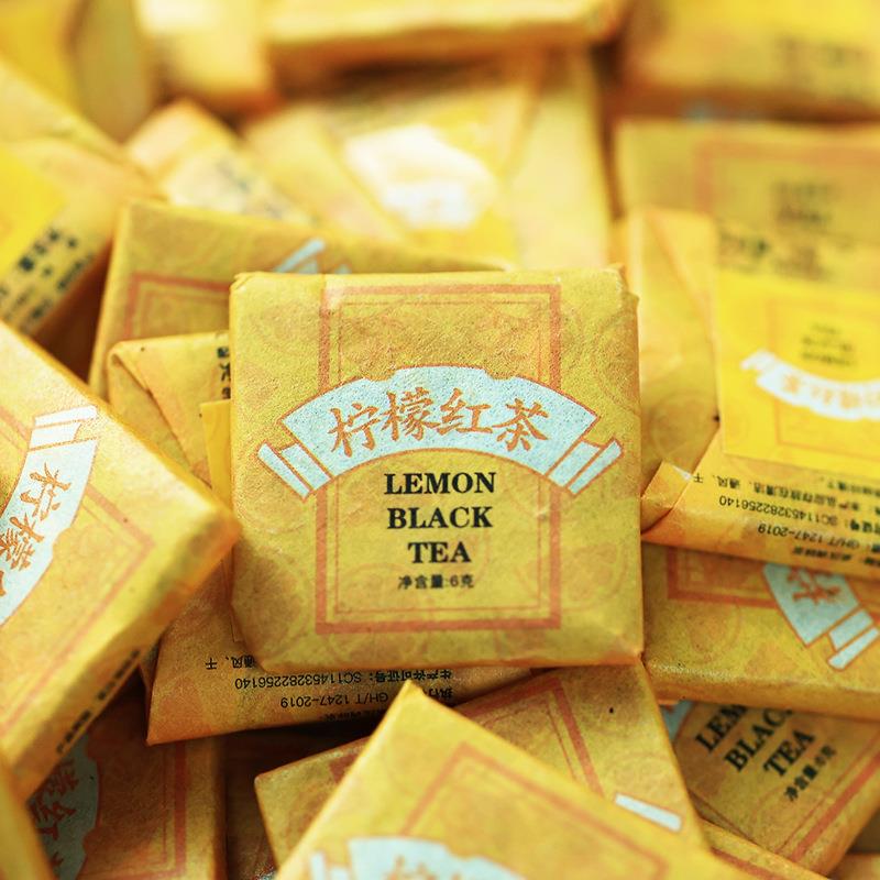 柠檬红茶小方片小饼茶 对对碰摆摊果香浓郁便携独立包装茶叶