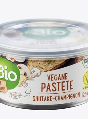 德国进口Dmbio有机纯素香菇酱涂抹面包蘸酱拌饭酱烘焙佐料125g/罐