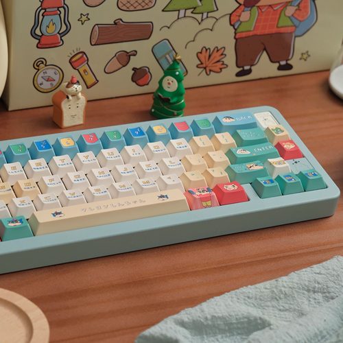 日常大冒险蜡笔小新键帽机械键盘印花键帽可替换键帽漫画键帽周边
