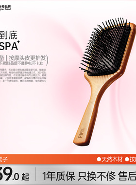 fifn气垫梳按摩木梳家用防脱发静电梳子长发不打结防静电女士专用
