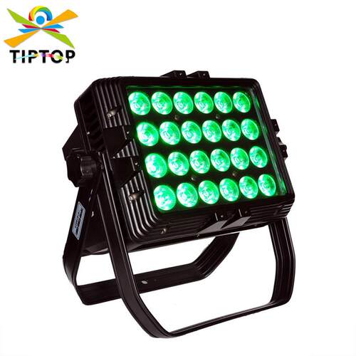 适配现货LED防水帕灯 24颗18瓦RGBWAUV六合一投光灯 DMX512方形洗