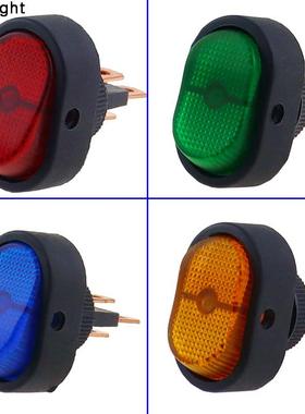 适配ASW-20D-3 船用自动摇杆开关30A 12v开关带点 LED 灯红色绿色