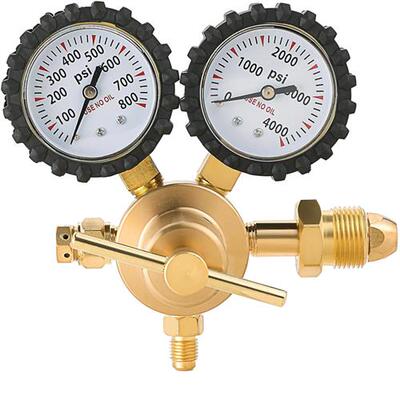 厂家全铜外贸高压氮气减压器美式CGA580高压氮气减压阀