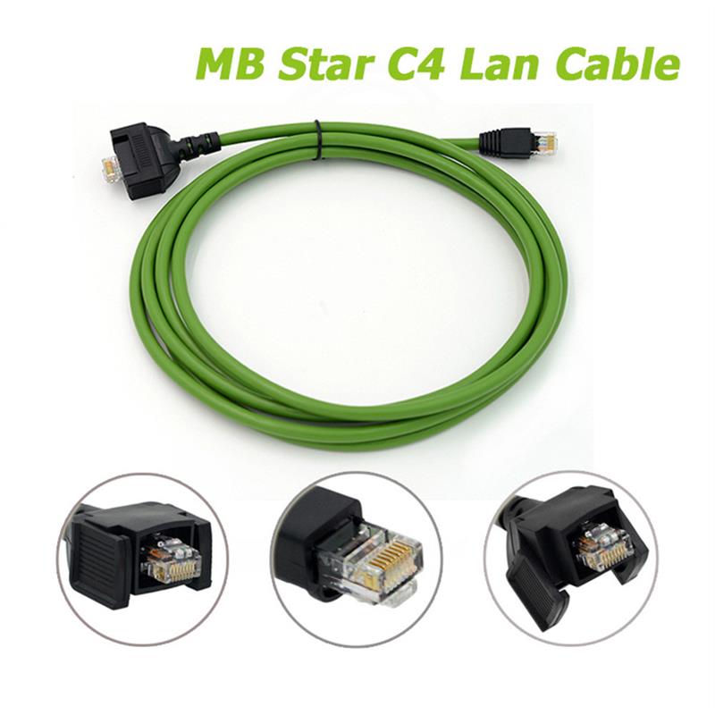 适配跨境 MB Star C4 Lan电缆诊断电缆用于MB C4 C5 汽车诊断仪
