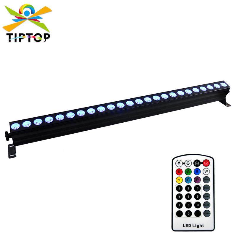 适配24颗六合一LED无线遥控电池洗墙灯DMX512跑马点控分控长条洗