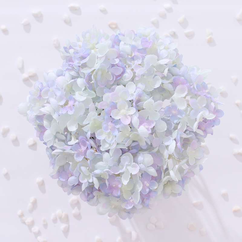 绣球假花仿真花摆设干花绢花轻奢摆件客厅餐桌茶几蓝色装饰品摆放