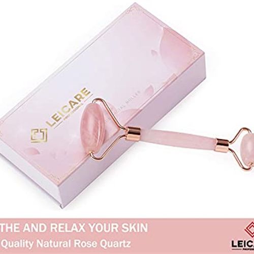Jade Roller for Face - Rose Quartz Face Roller Skin Care - S