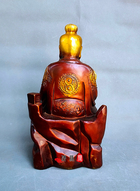 纯铜洪君铜像摆件 鸿钧铜像工艺品人物家居装饰工艺品