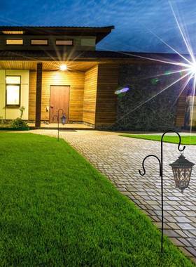 1PC Shepherd Hook Garden Ground Inserting Hook Antirust Ir