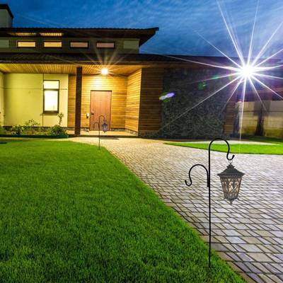 1PC Shepherd Hook Garden Ground Inserting Hook Antirust Ir