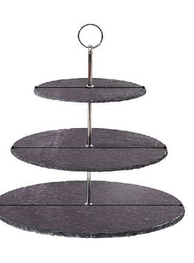Slate Cake Stand 3 Tier - 3 Tier Slate Cake Stand Cupcake