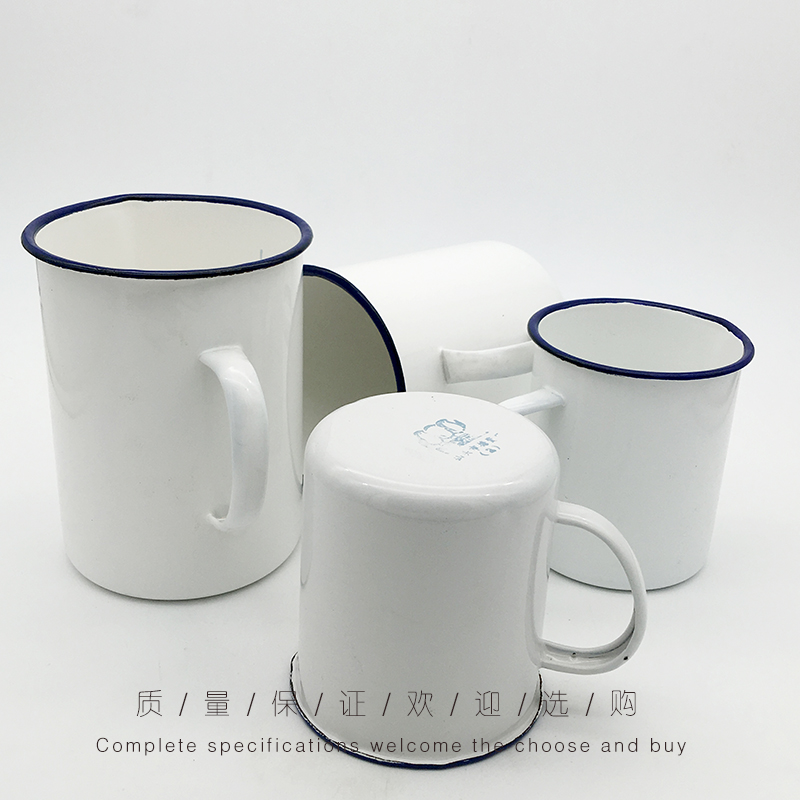 搪瓷量杯 500ml 1000毫升搪瓷烧杯 带刻度量杯 实验室用