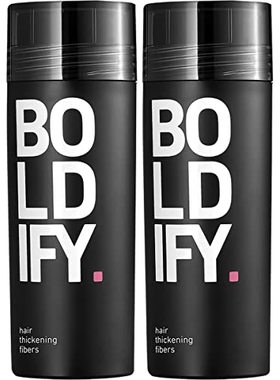 BOLDIFY Hair Fibers for Thinning Hair (Black) - Multipack wi