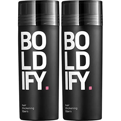 BOLDIFY Hair Fibers for Thinning Hair (Black) - Multipack wi