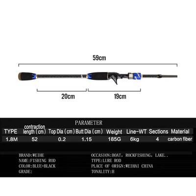 好货Telescopic Fishing Rod and Reel Combo Set Spinning Casti