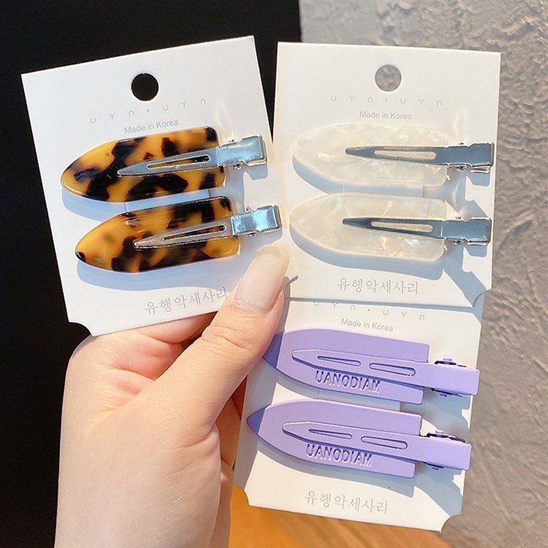 程晓玥同款发夹heir彩色无痕发夹少女夏季浏海发夹边夹鸭嘴夹子