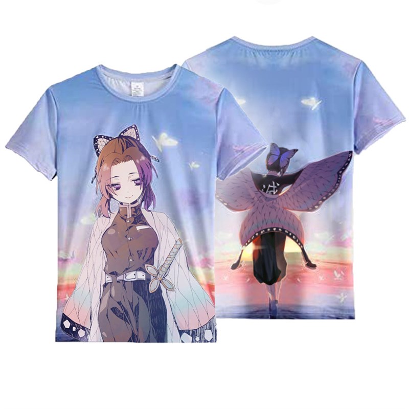 Summer Fashion Anime Demon Slayer Kochou Shinobu 3D T Shirt