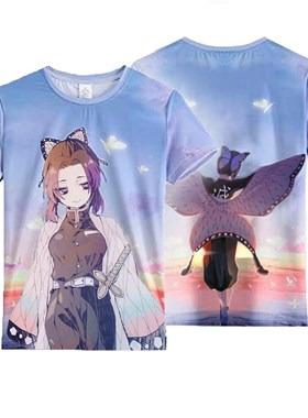 Summer Fashion Anime Demon Slayer Kochou Shinobu 3D T Shirt