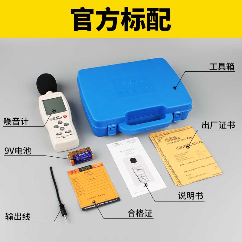 。AS824分贝声仪噪声测试仪高精度专业级检测仪级计噪音测试仪