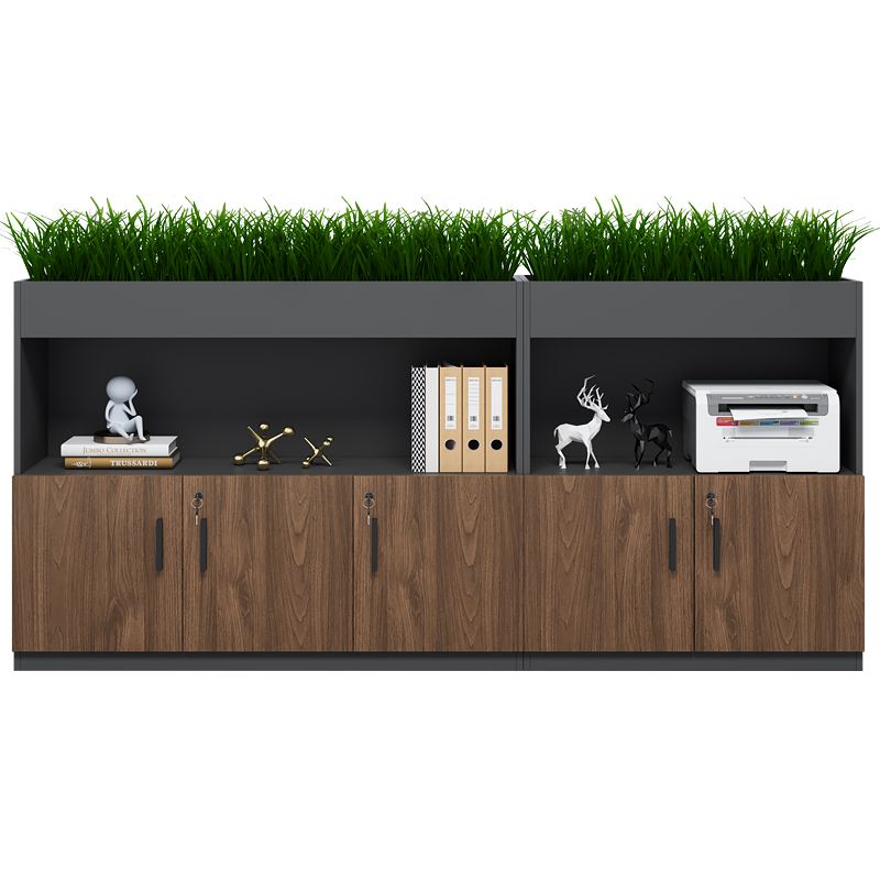 办公室隔断花槽柜职员资料柜矮柜储物柜木质档案柜办公柜子文件柜