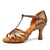 Brown Color[T-Shaped Belt]7.5cm Horseshoe Heels
