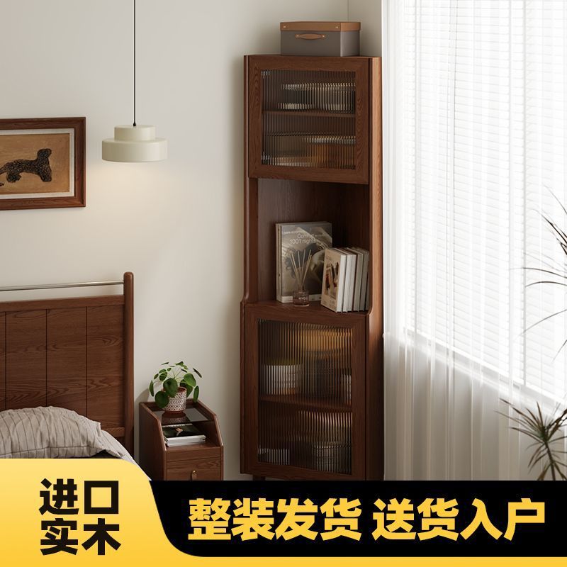 实木转角柜客厅墙角小户型储物