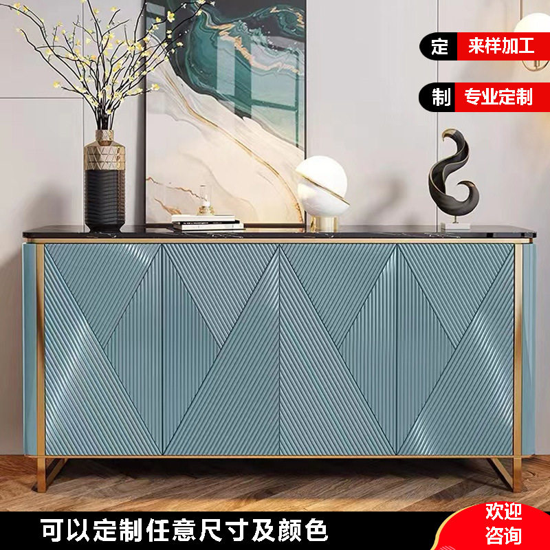 意式轻奢玄关多功能储物柜