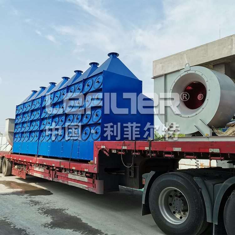 滤筒除尘器 室外除尘配套风机使用 脉冲反吹斜插横插式滤筒易维护