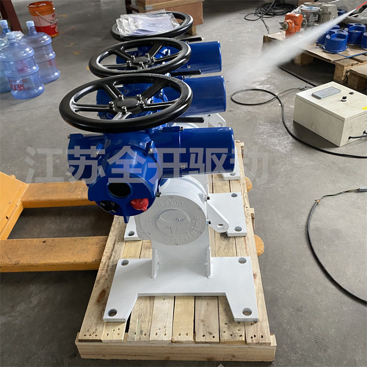 角行程带拐臂底座电动装置 DZW60-24Z智能一体化电动执行装置