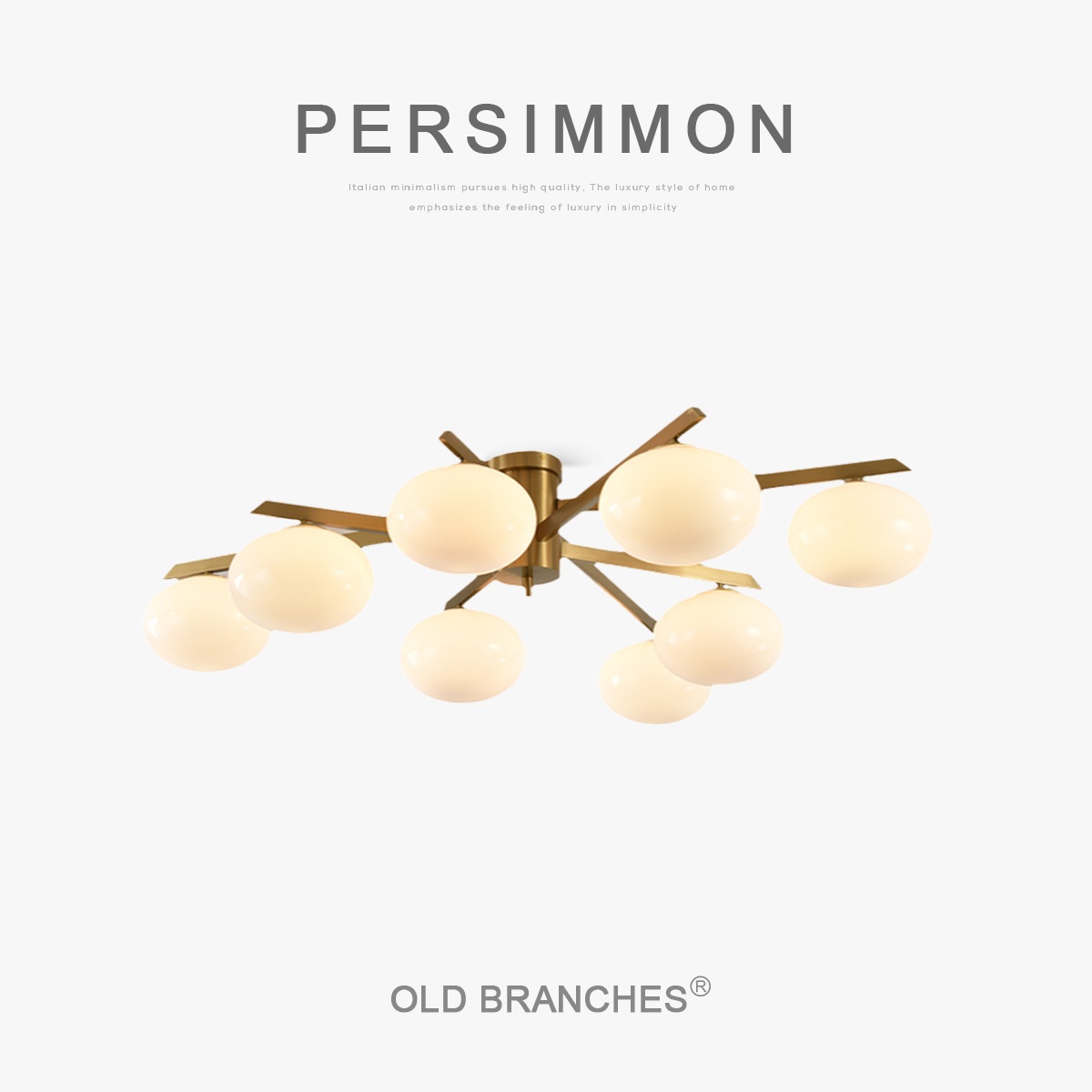 老树枝后现代全铜客厅主灯设计师极简风格创意艺术餐厅卧室吸顶灯