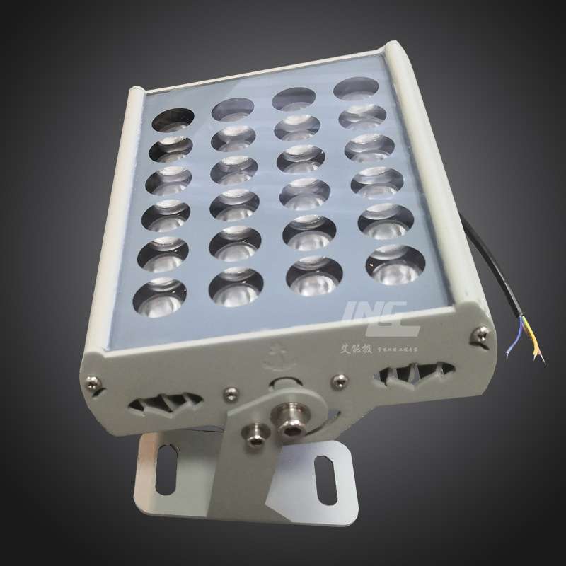 长方形led投光灯户外防水24V24w36w48瓦射灯照树七彩泛光灯太阳能