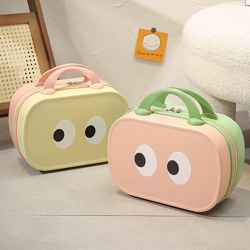 新款14寸手提箱化妆箱可爱旅行小号行李箱化妆包收纳箱印花个性款