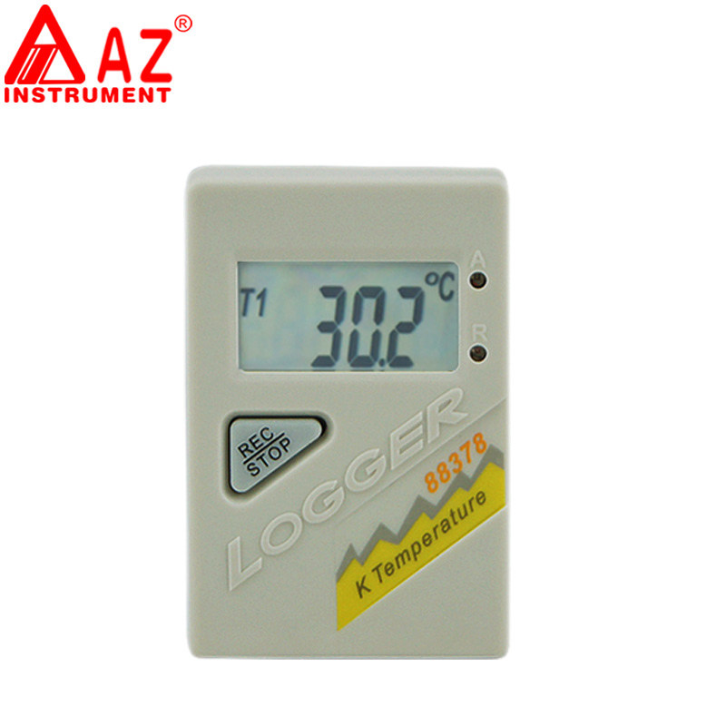 台湾衡欣 AZ88378双K型热电偶温度记录器 冻库高精度温度记录仪