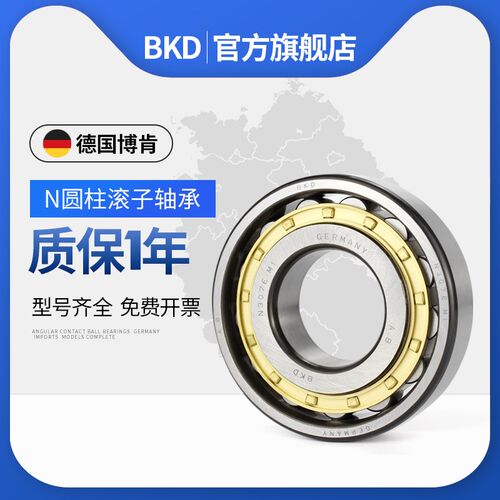 德国BKD圆柱滚子进口轴承N405 N406 N407 N408 EM P4 P5 铜保持架