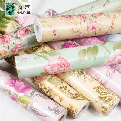 直播间背景墙壁纸自粘卧室装饰pvc欧式墙纸自贴壁布wallpaper