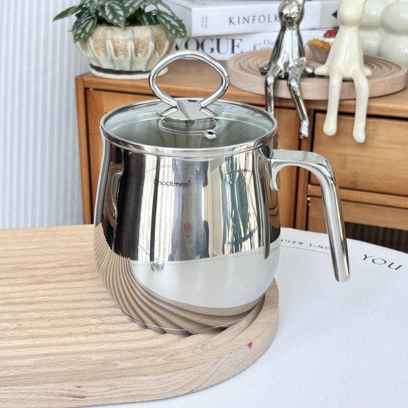 /不锈钢复合底大容量.L多用咖啡壶拉花杯奶泡杯拉花缸花茶
